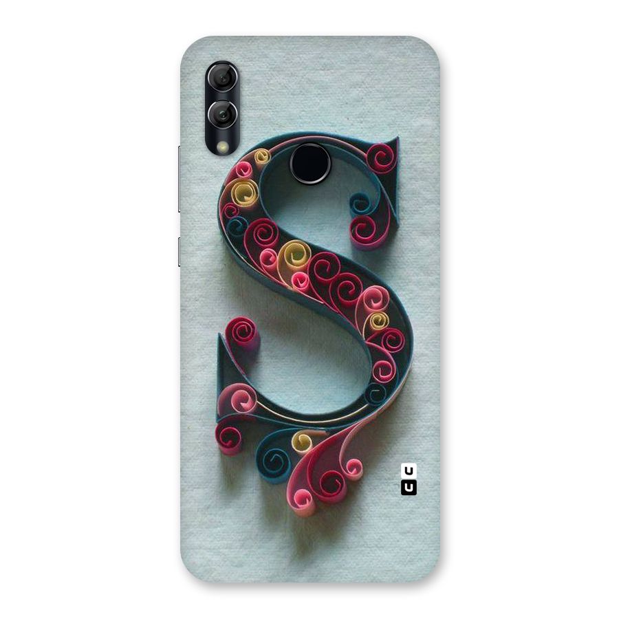 Floral Alphabet Back Case for Honor 10 Lite