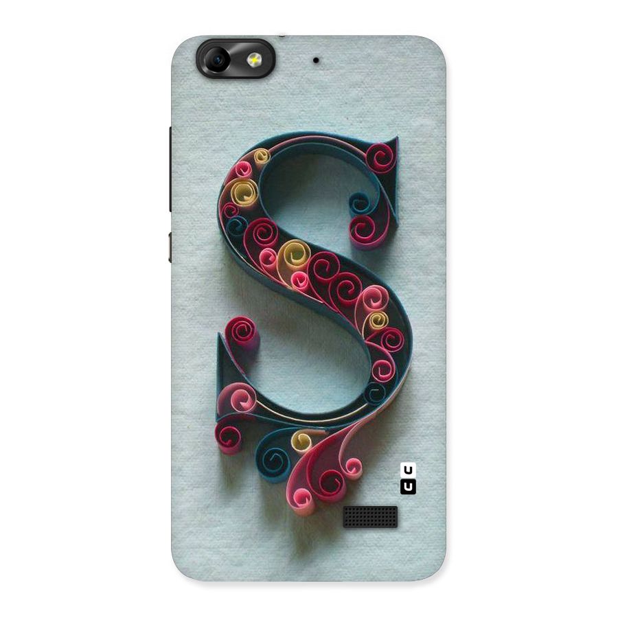 Floral Alphabet Back Case for Honor 4C