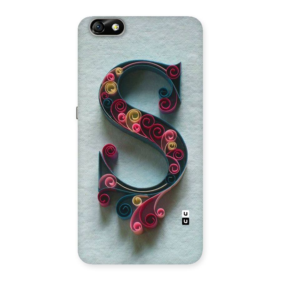 Floral Alphabet Back Case for Honor 4X