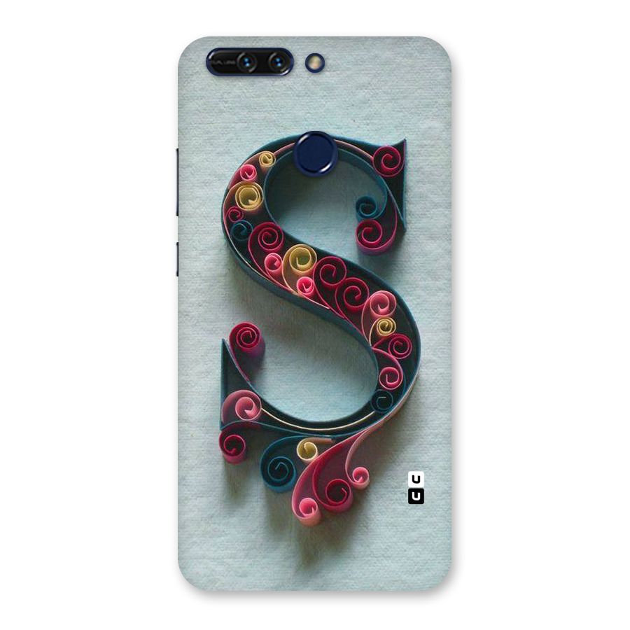 Floral Alphabet Back Case for Honor 8 Pro