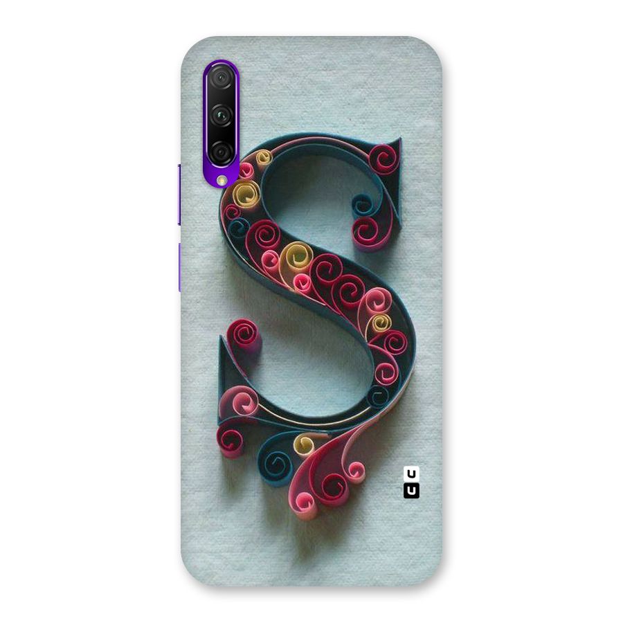 Floral Alphabet Back Case for Honor 9X Pro