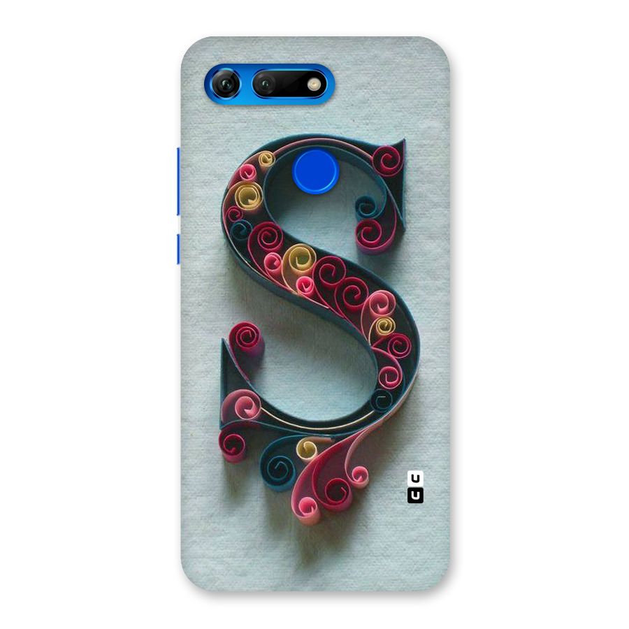 Floral Alphabet Back Case for Honor View 20