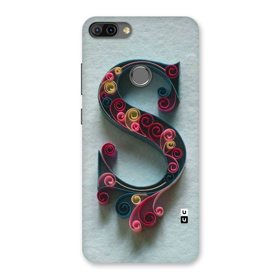 Floral Alphabet Back Case for Infinix Hot 6 Pro