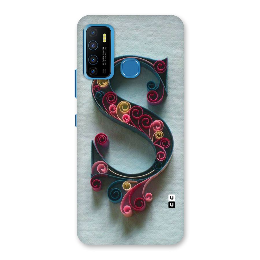 Floral Alphabet Back Case for Infinix Hot 9