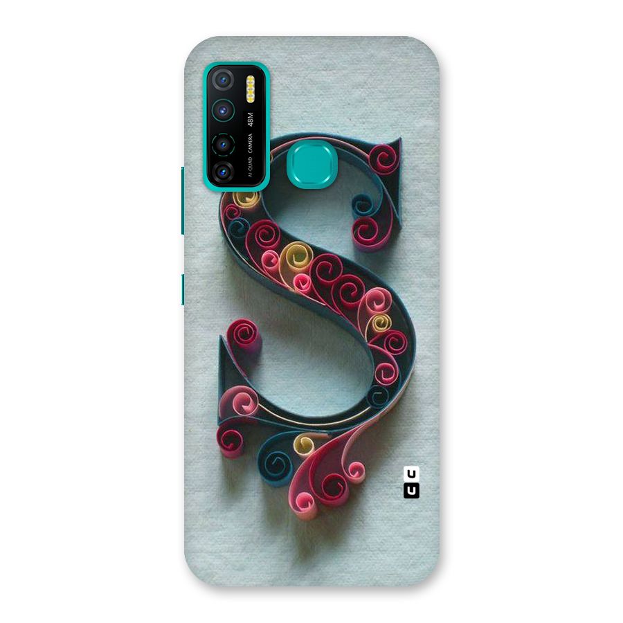 Floral Alphabet Back Case for Infinix Hot 9 Pro