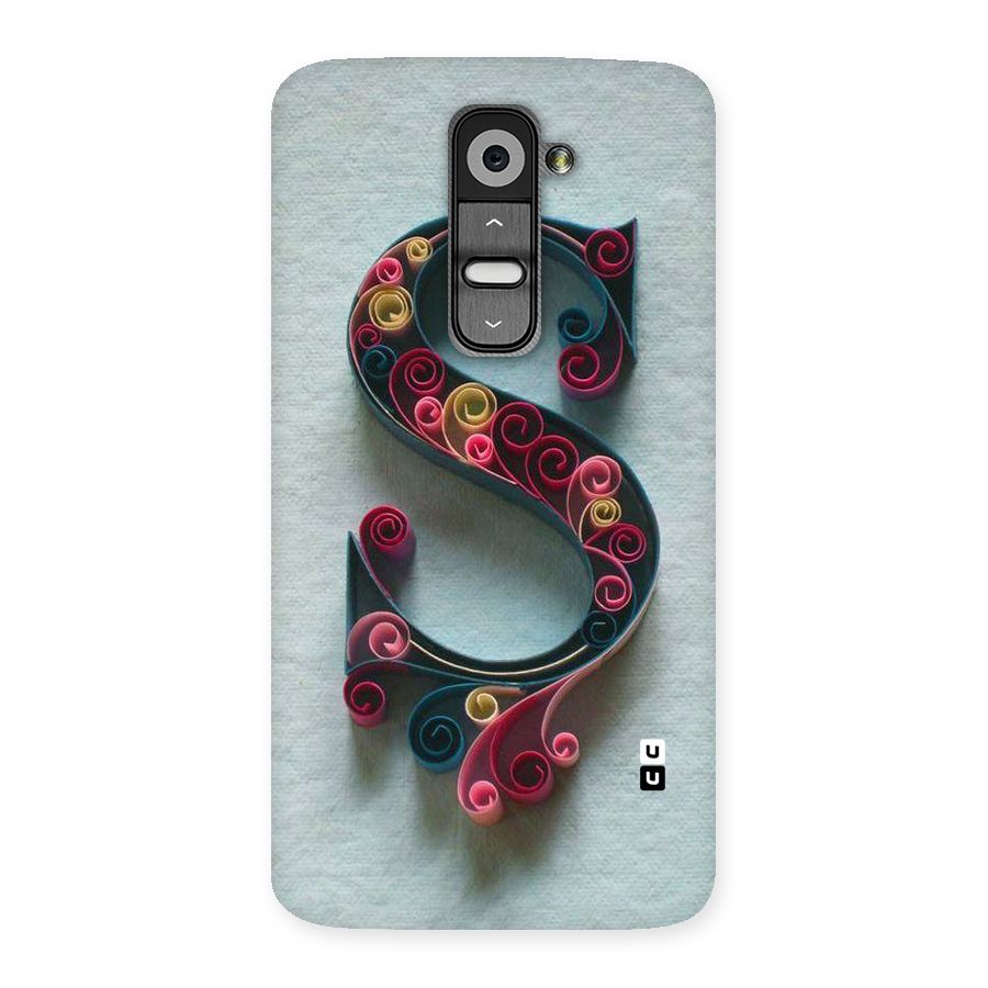 Floral Alphabet Back Case for LG G2