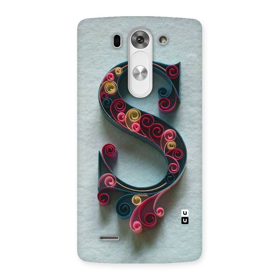 Floral Alphabet Back Case for LG G3 Mini