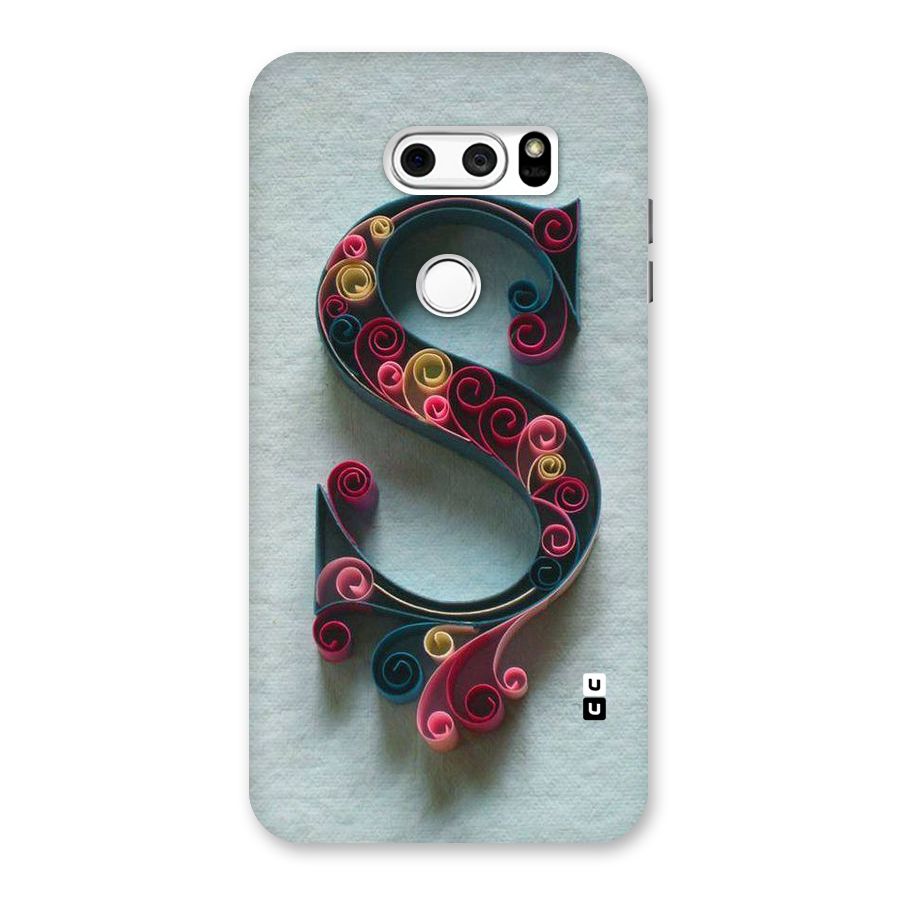 Floral Alphabet Back Case for LG V30