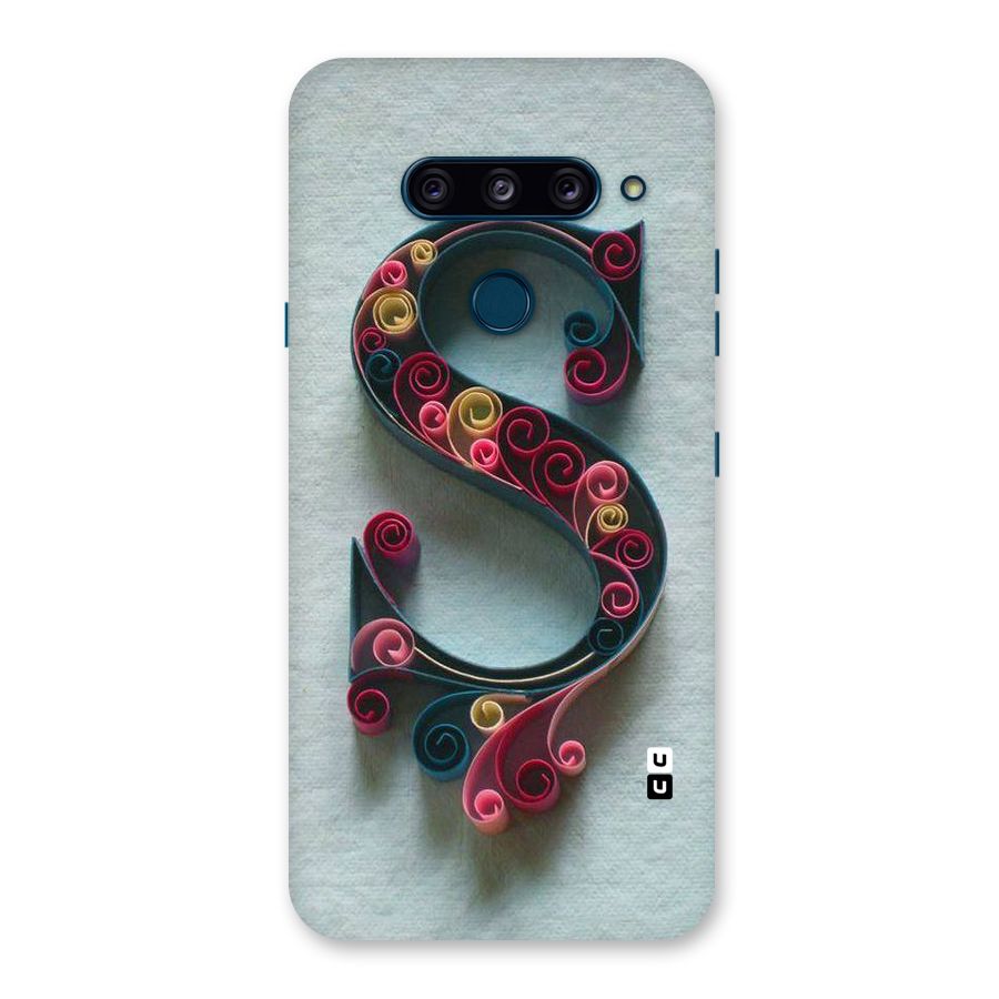 Floral Alphabet Back Case for LG  V40 ThinQ