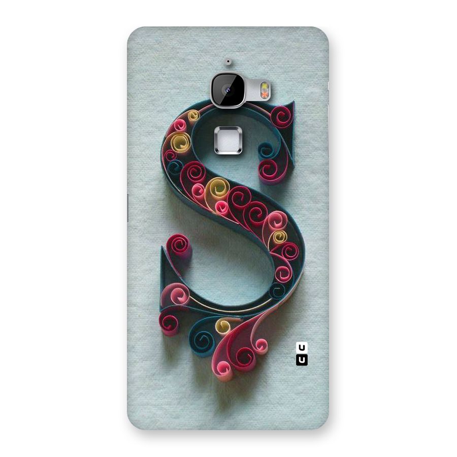 Floral Alphabet Back Case for LeTv Le Max
