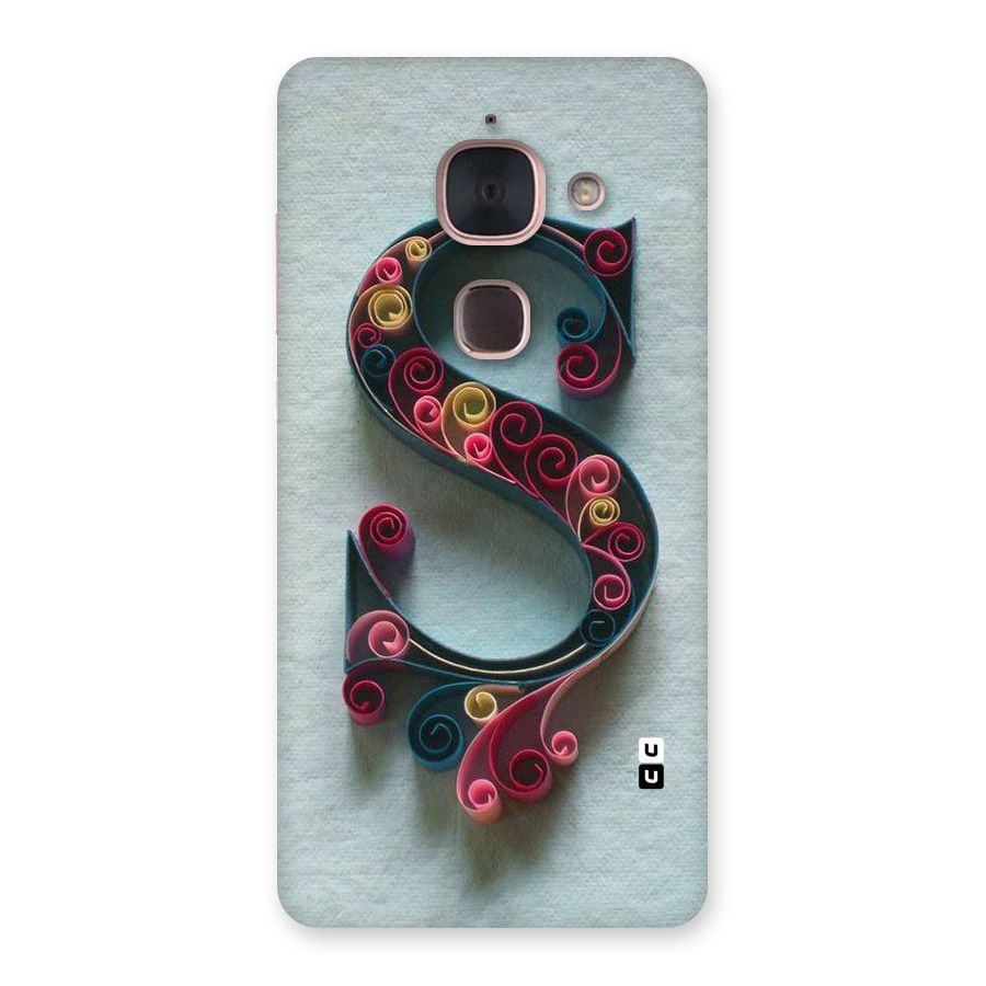 Floral Alphabet Back Case for Le Max 2