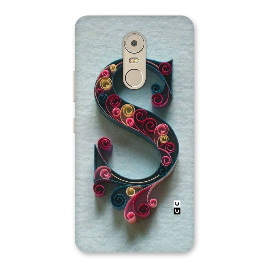 Floral Alphabet Back Case for Lenovo K6 Note