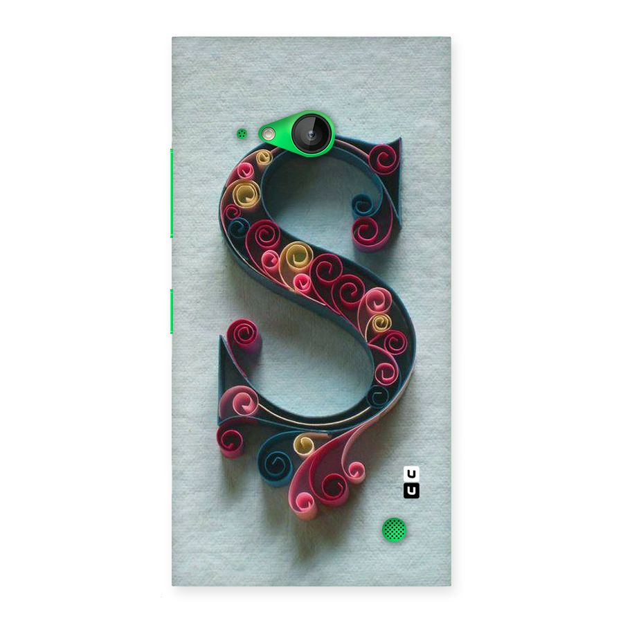 Floral Alphabet Back Case for Lumia 730