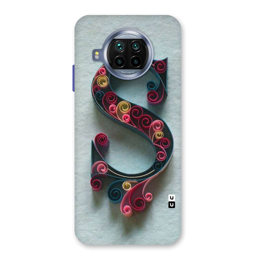 Floral Alphabet Back Case for Mi 10i