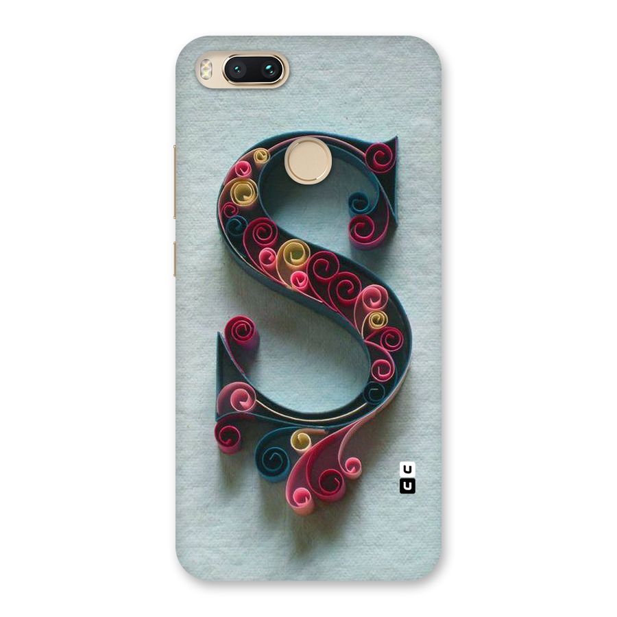 Floral Alphabet Back Case for Mi A1