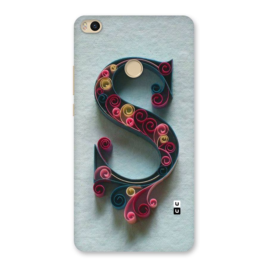 Floral Alphabet Back Case for Mi Max 2