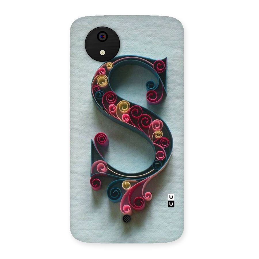 Floral Alphabet Back Case for Micromax Canvas A1