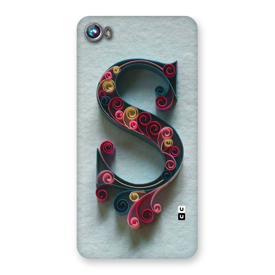 Floral Alphabet Back Case for Micromax Canvas Fire 4 A107
