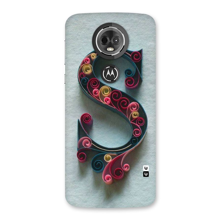 Floral Alphabet Back Case for Moto E5 Plus