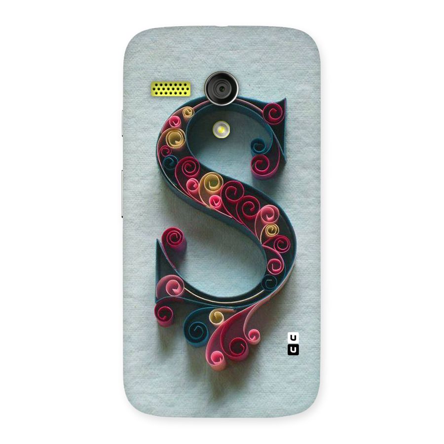 Floral Alphabet Back Case for Moto G