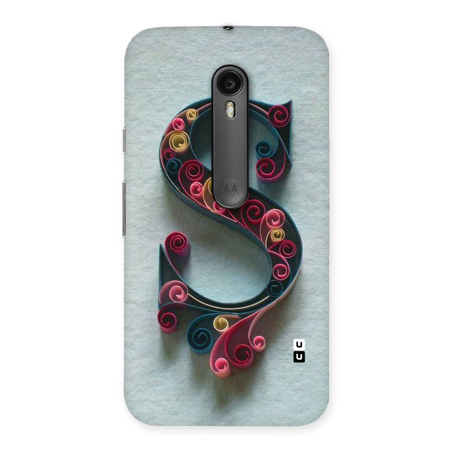 Floral Alphabet Back Case for Moto G3