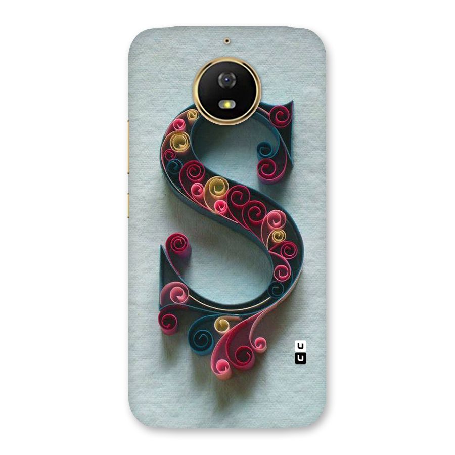 Floral Alphabet Back Case for Moto G5s