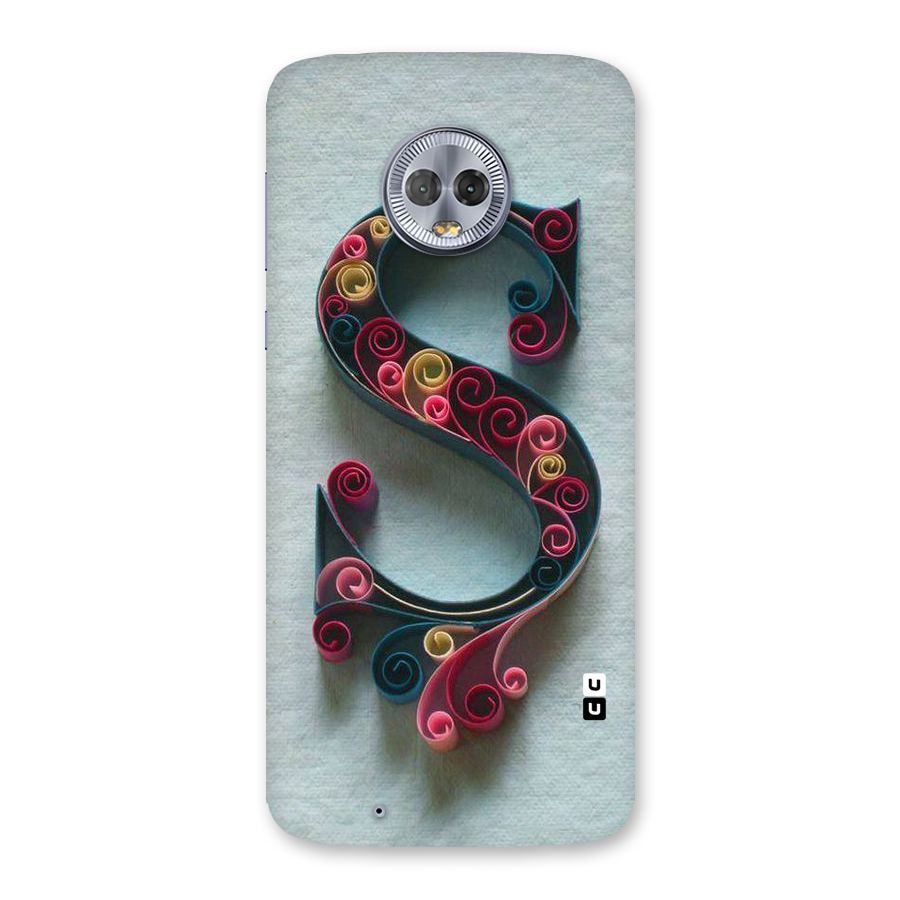 Floral Alphabet Back Case for Moto G6