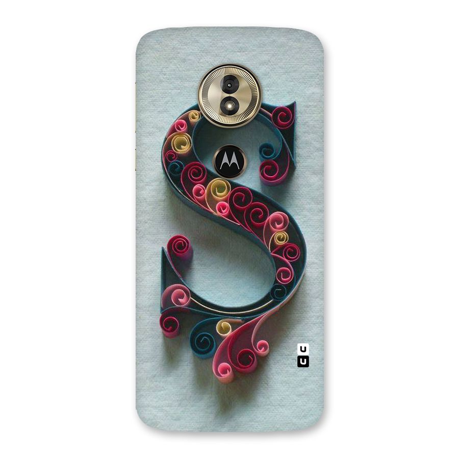 Floral Alphabet Back Case for Moto G6 Play