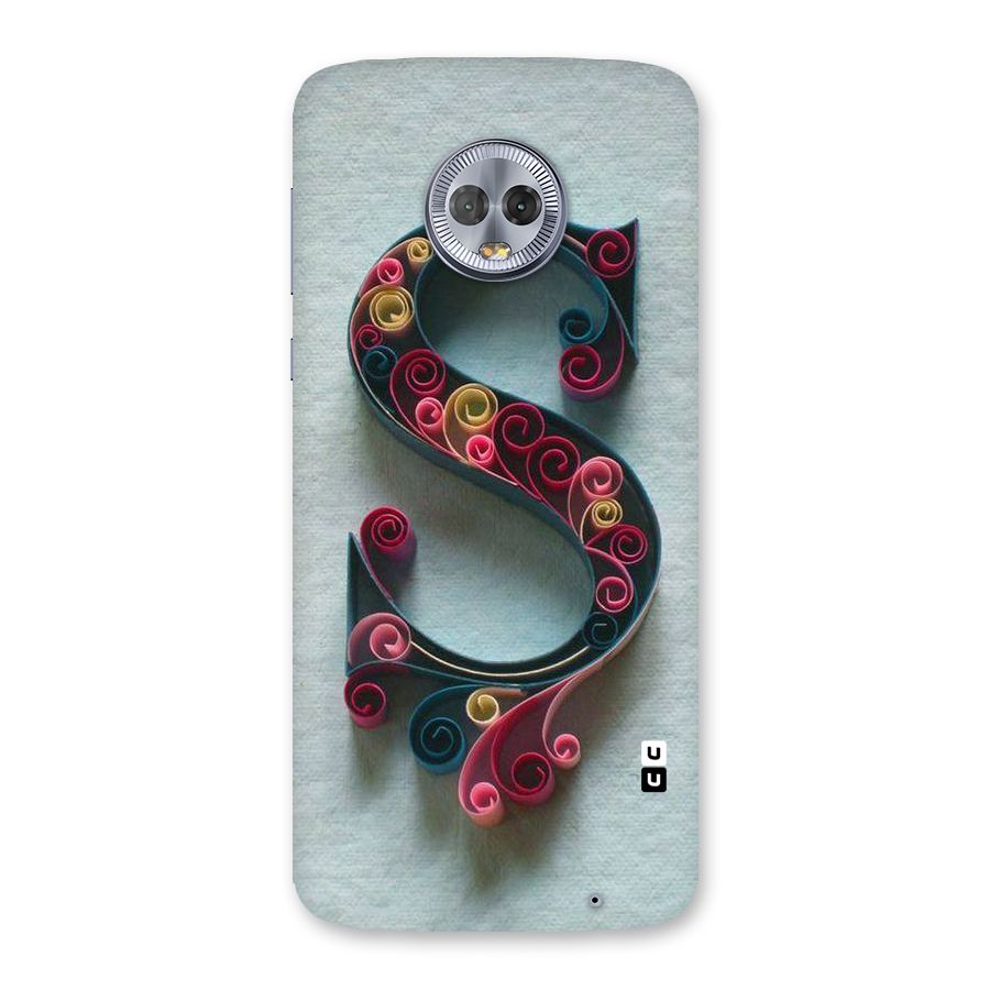 Floral Alphabet Back Case for Moto G6 Plus