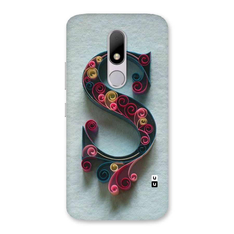 Floral Alphabet Back Case for Moto M
