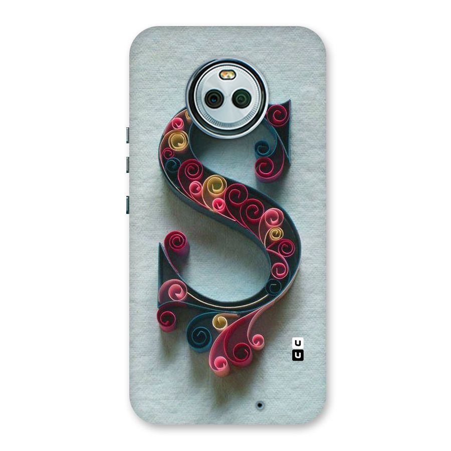 Floral Alphabet Back Case for Moto X4