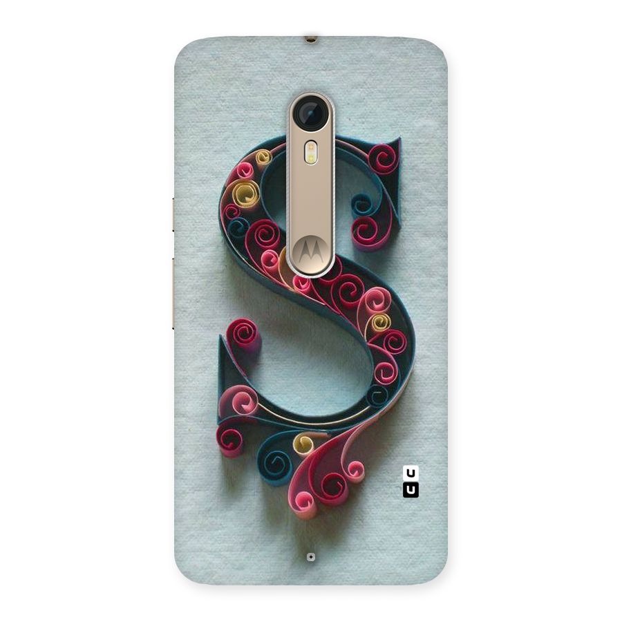 Floral Alphabet Back Case for Motorola Moto X Style
