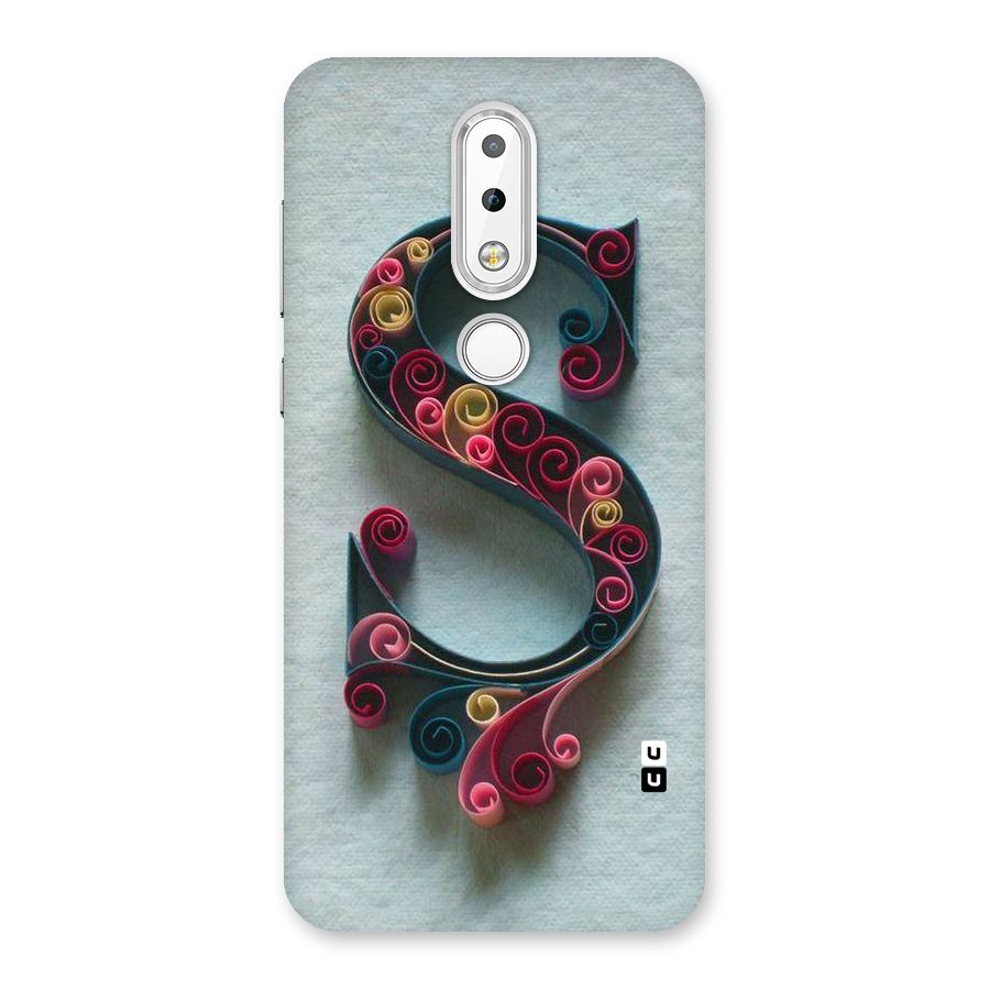 Floral Alphabet Back Case for Nokia 6.1 Plus