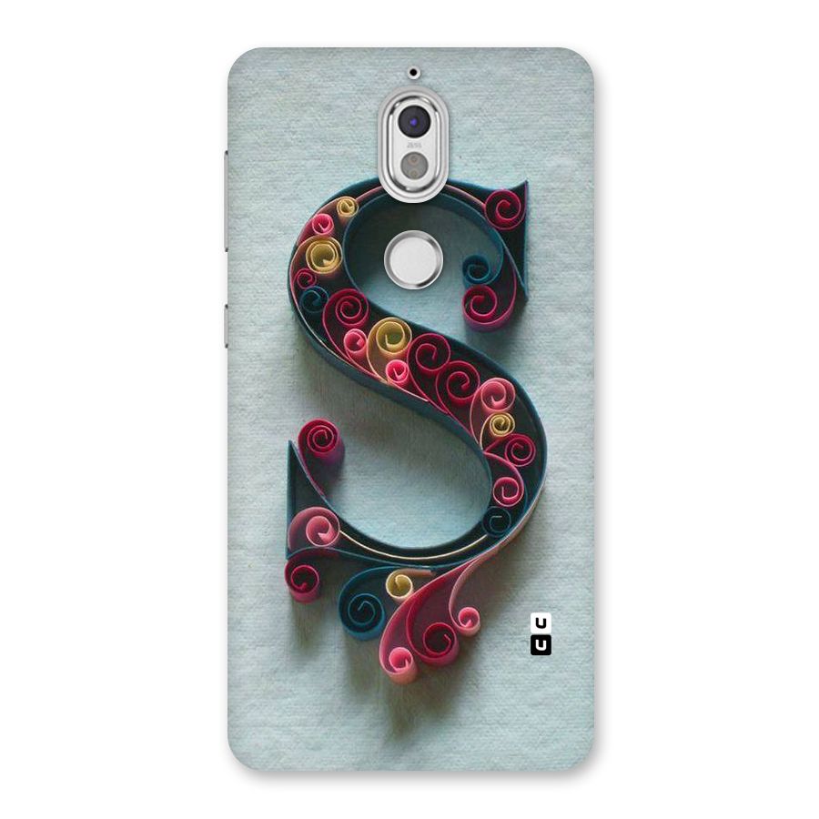 Floral Alphabet Back Case for Nokia 7