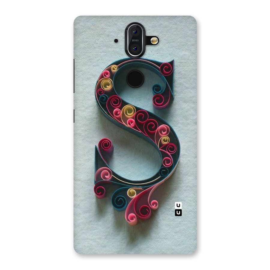 Floral Alphabet Back Case for Nokia 8 Sirocco