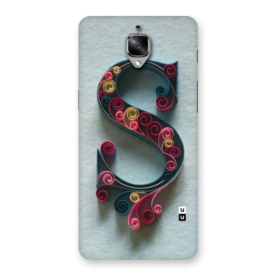 Floral Alphabet Back Case for OnePlus 3