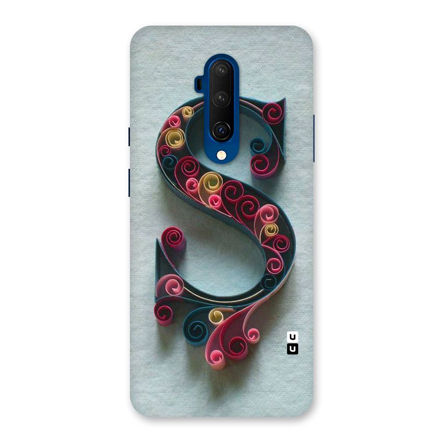Floral Alphabet Back Case for OnePlus 7T Pro