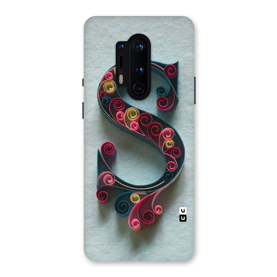 Floral Alphabet Back Case for OnePlus 8 Pro
