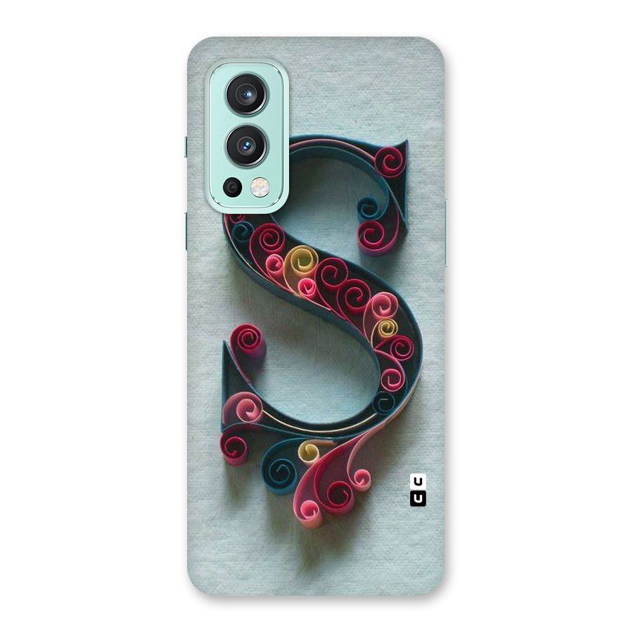 Floral Alphabet Back Case for OnePlus Nord 2 5G