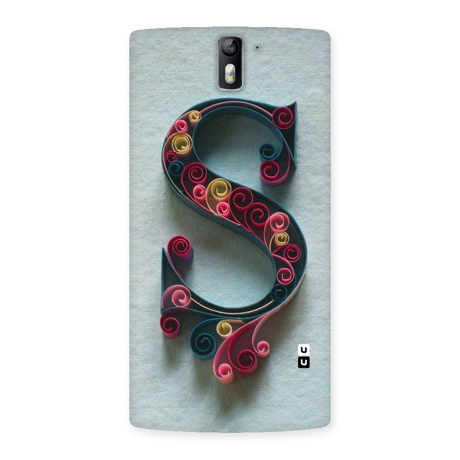 Floral Alphabet Back Case for One Plus One