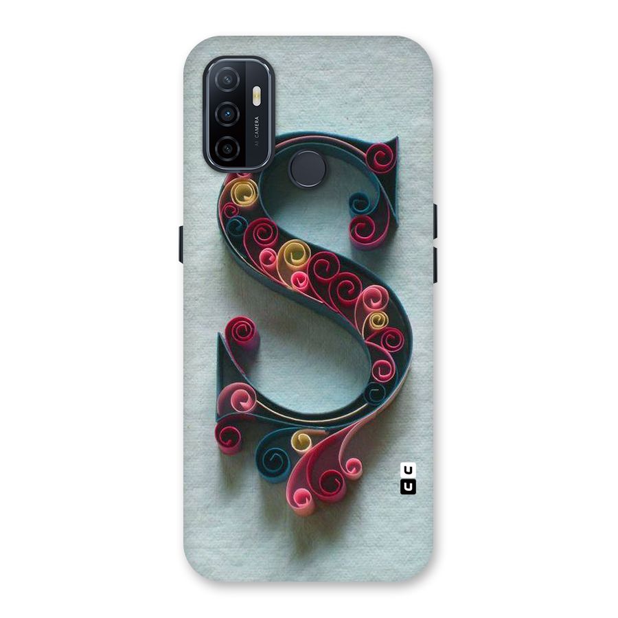 Floral Alphabet Back Case for Oppo A32