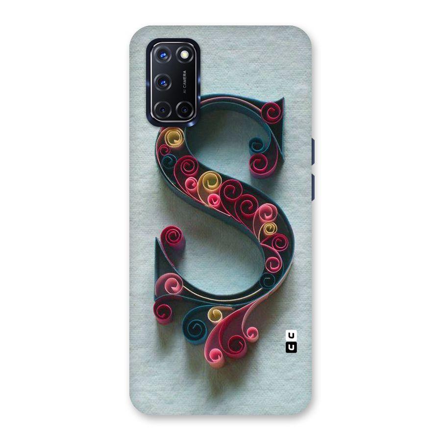 Floral Alphabet Back Case for Oppo A52