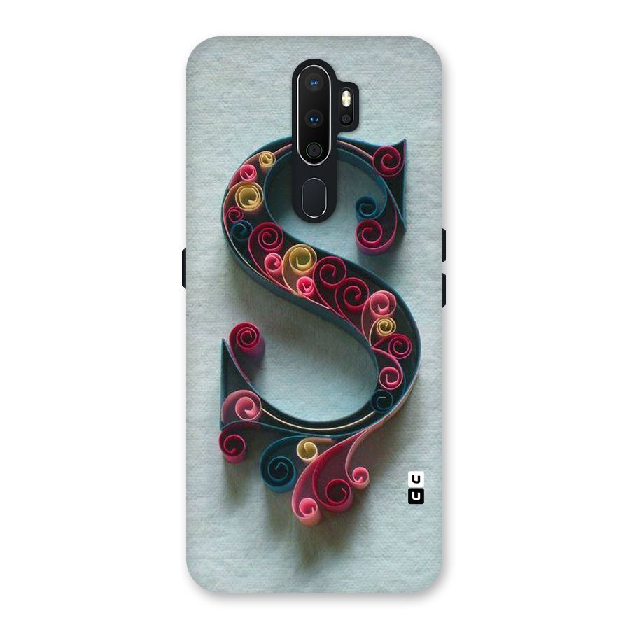 Floral Alphabet Back Case for Oppo A5 (2020)
