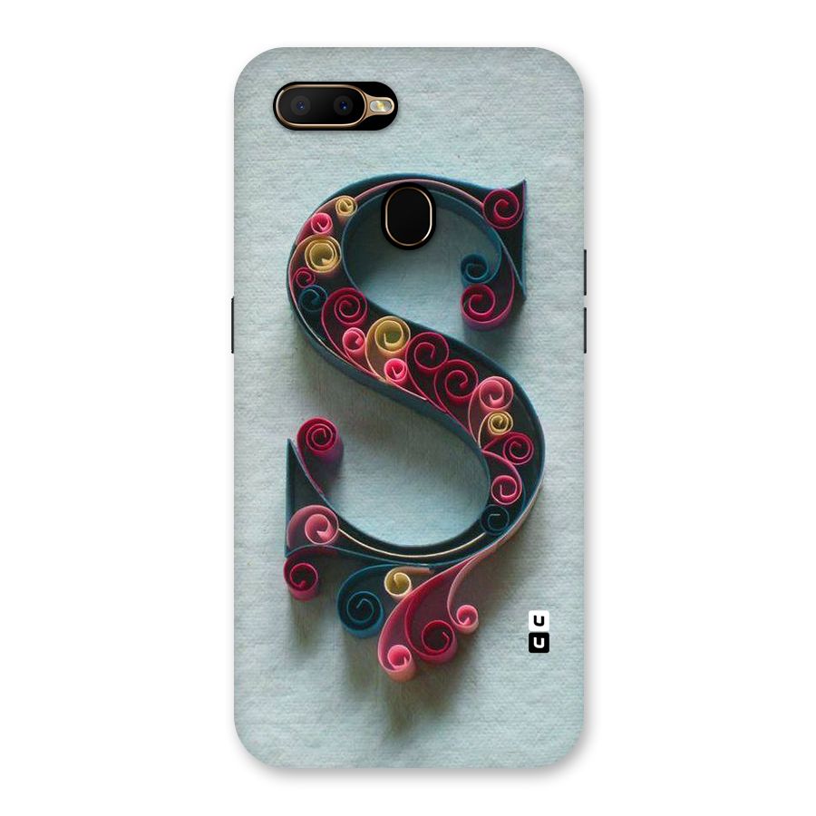 Floral Alphabet Back Case for Oppo A5s