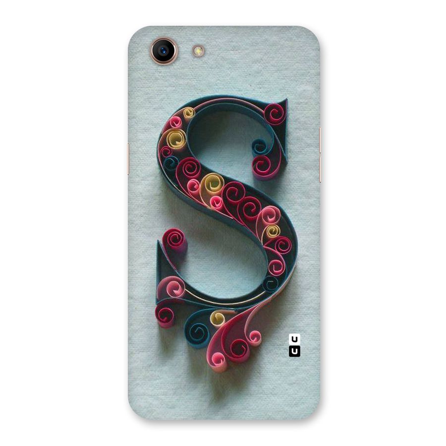 Floral Alphabet Back Case for Oppo A83 (2018)