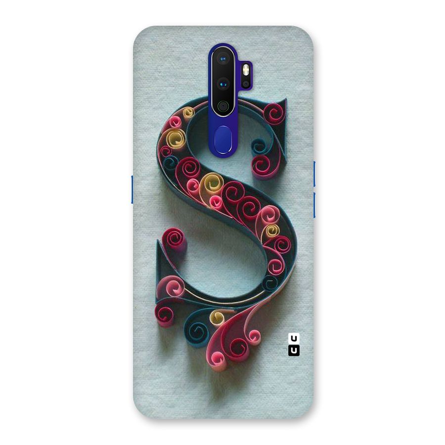 Floral Alphabet Back Case for Oppo A9 (2020)