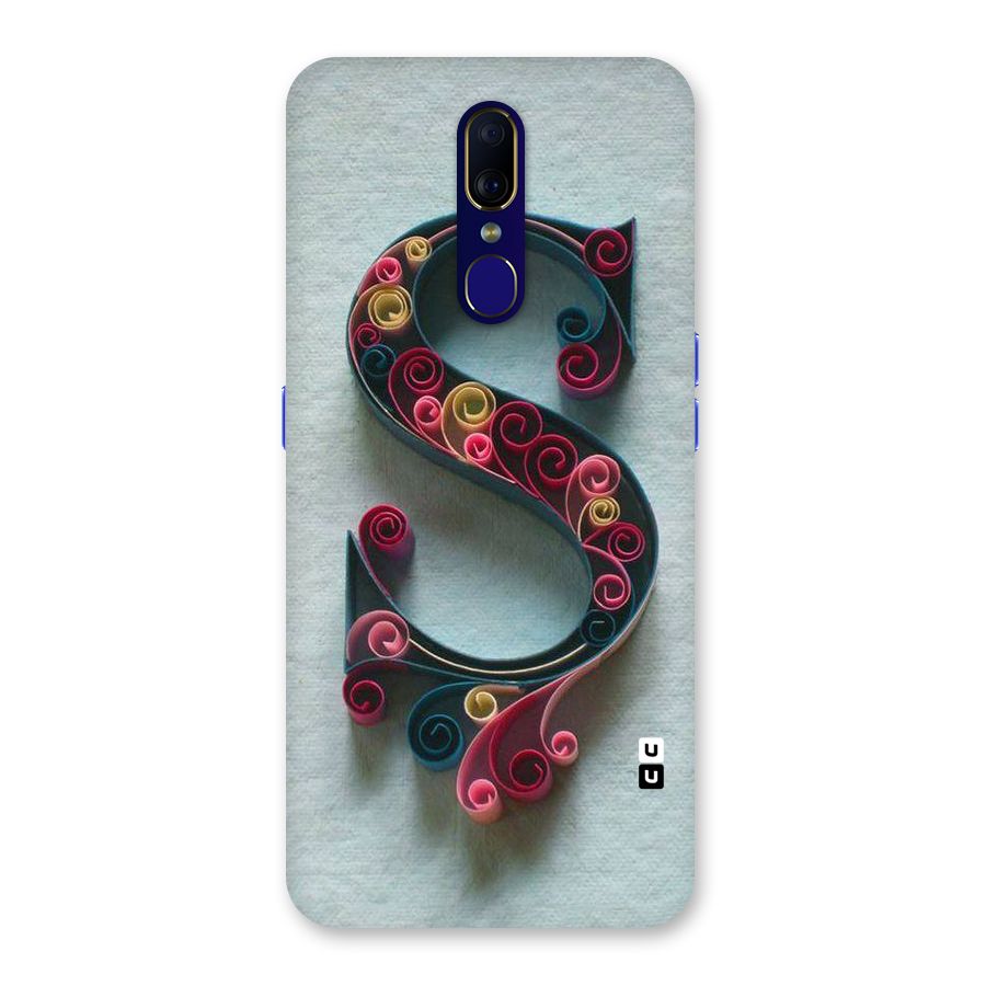 Floral Alphabet Back Case for Oppo F11