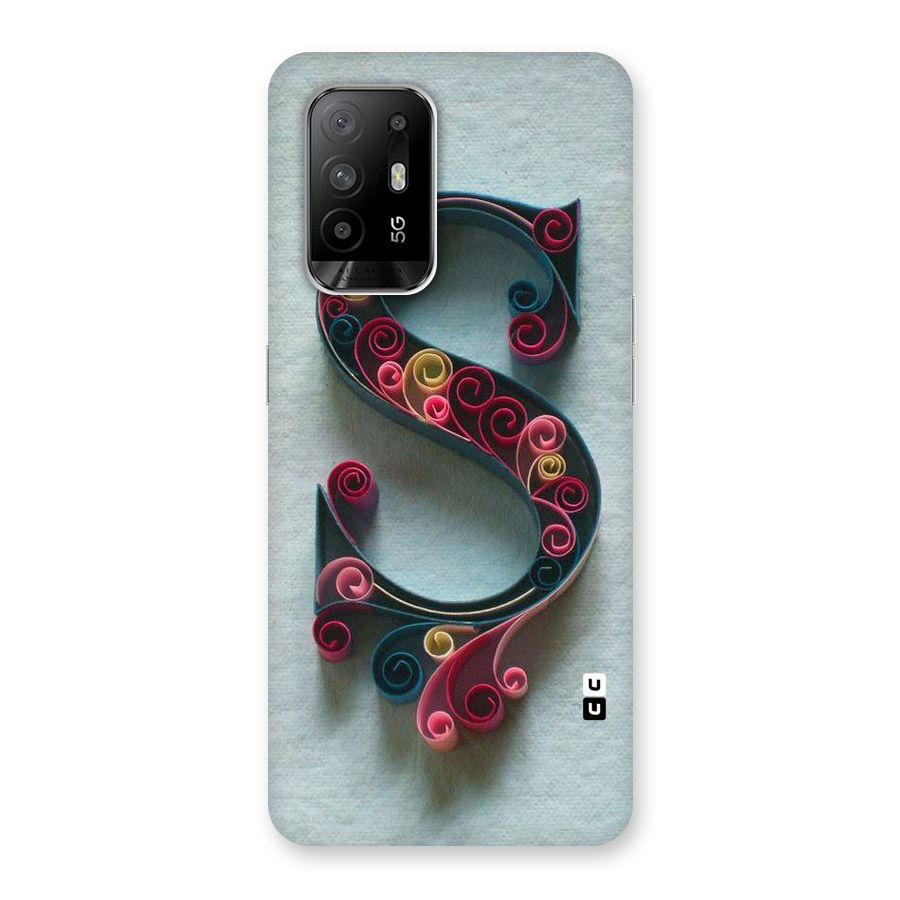 Floral Alphabet Back Case for Oppo F19 Pro Plus 5G