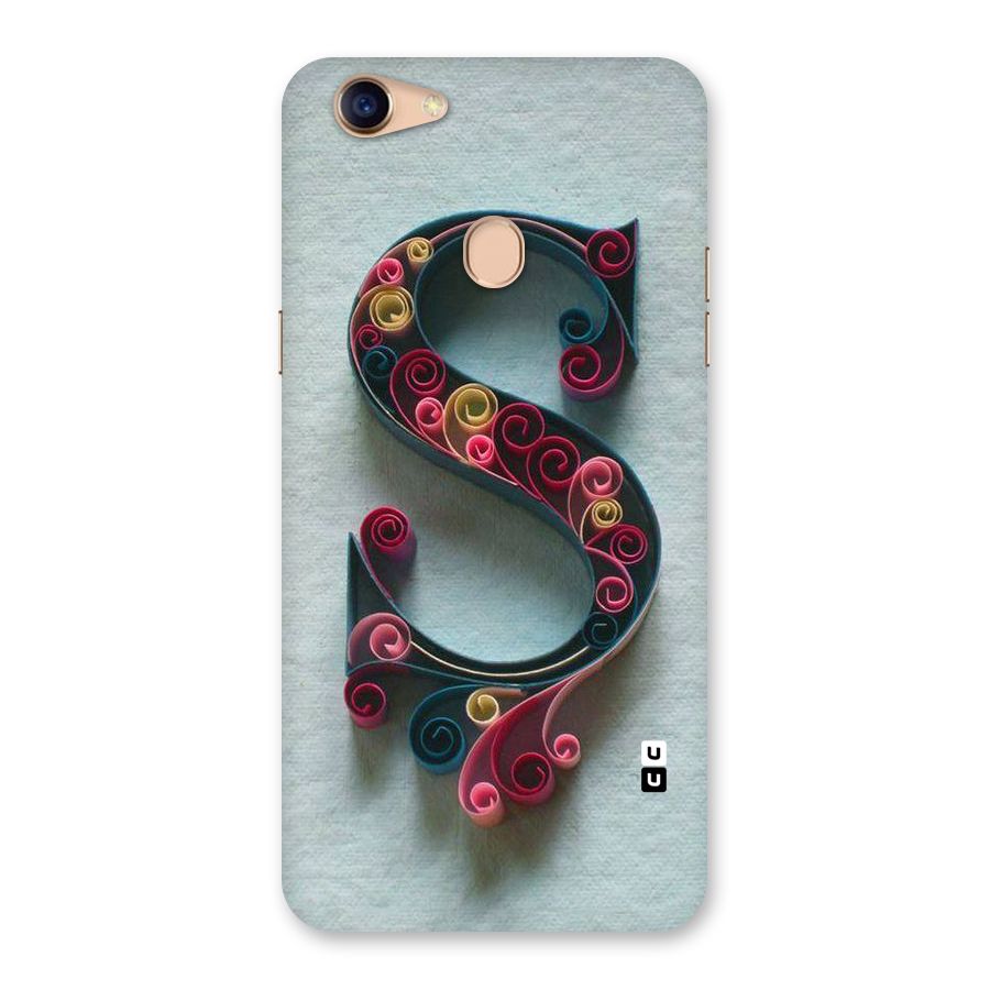 Floral Alphabet Back Case for Oppo F5