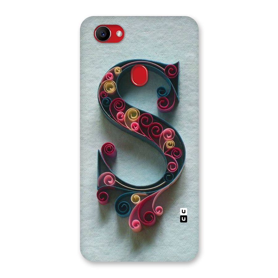 Floral Alphabet Back Case for Oppo F7